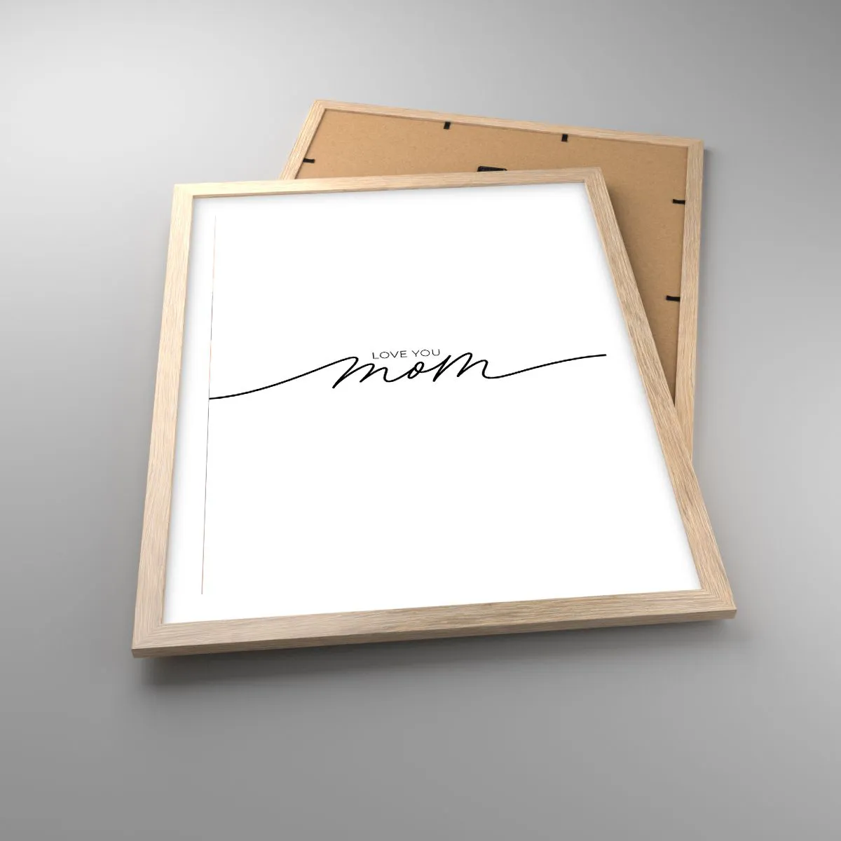 Poster in cornice rovere chiaro - Grande commozione - 40x50 cm