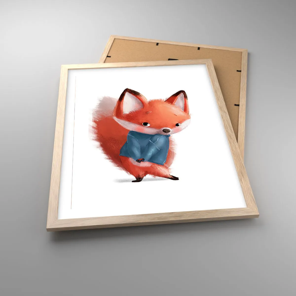 Plakat w ramie jasny dąb - Ładnie mi w tym? - 40x50 cm