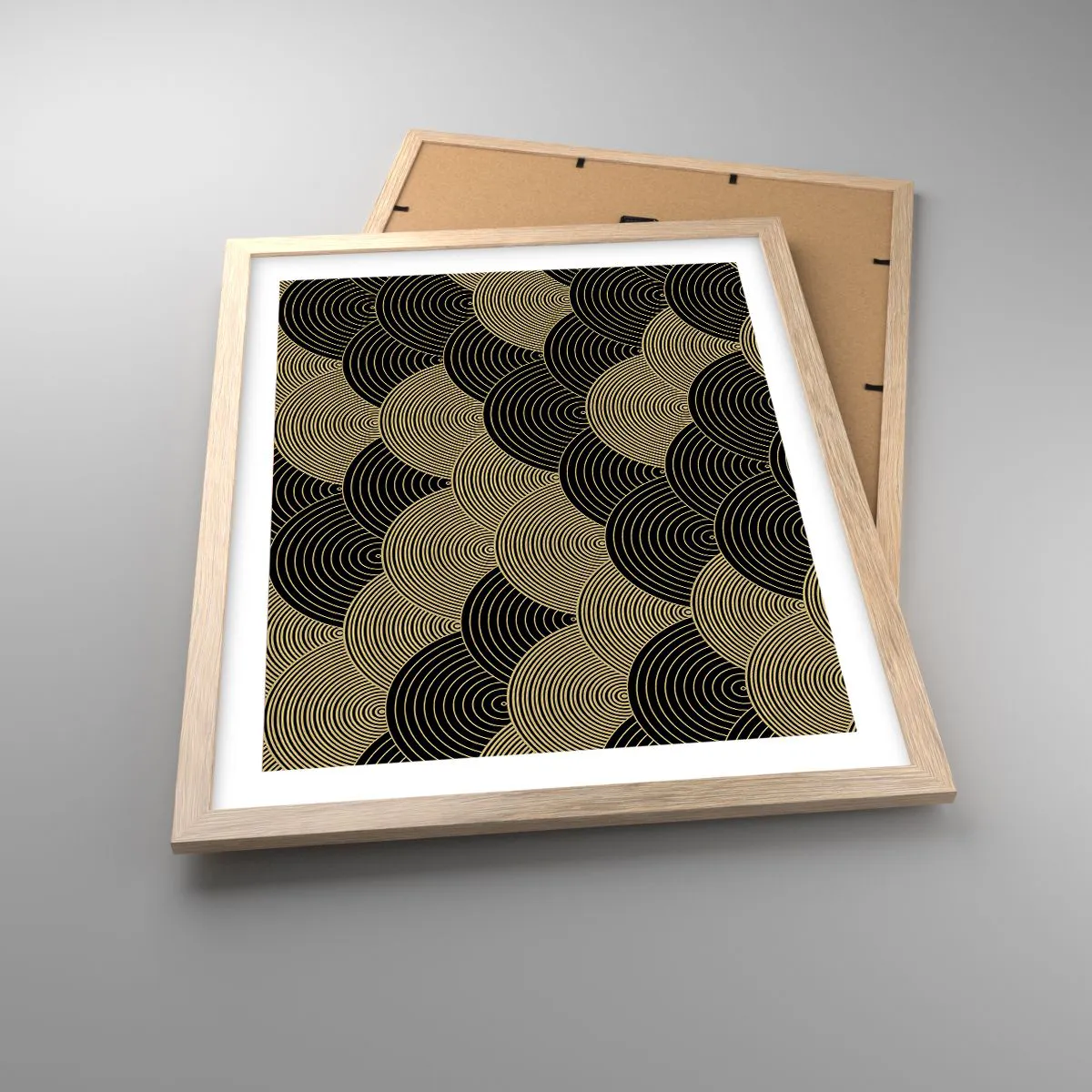 Poster in einem Rahmen aus heller Eiche - Einheit in der Vielfalt - 40x50 cm