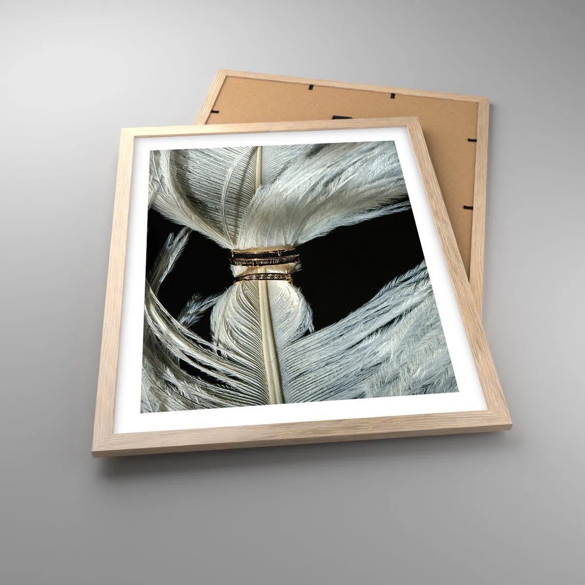 Affiche dans un chêne clair - Poster - ... et je ne te laisserai pas ... - 40x50 cm