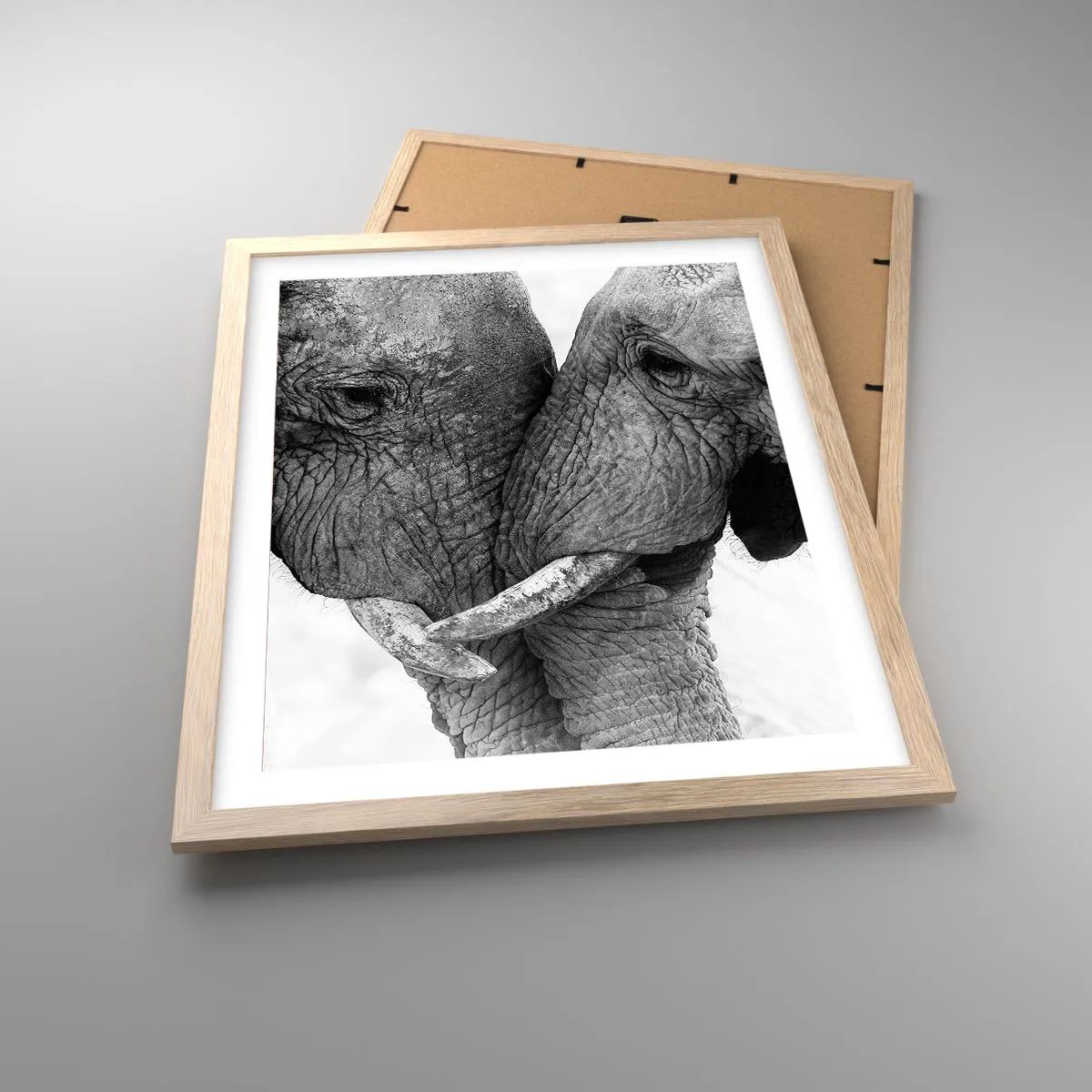 Plakat i ramme af lyst egetræ - Hjertelig tilståelse - 40x50 cm