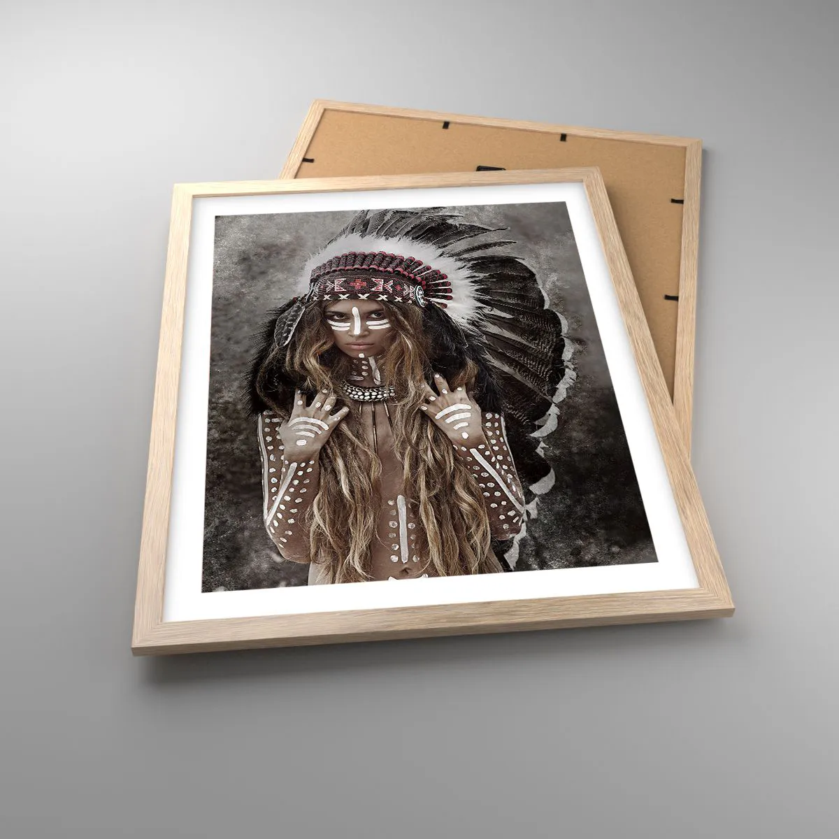 Een poster in een licht eiken lijst - Het geheim van de kracht van de stam - 40x50 cm