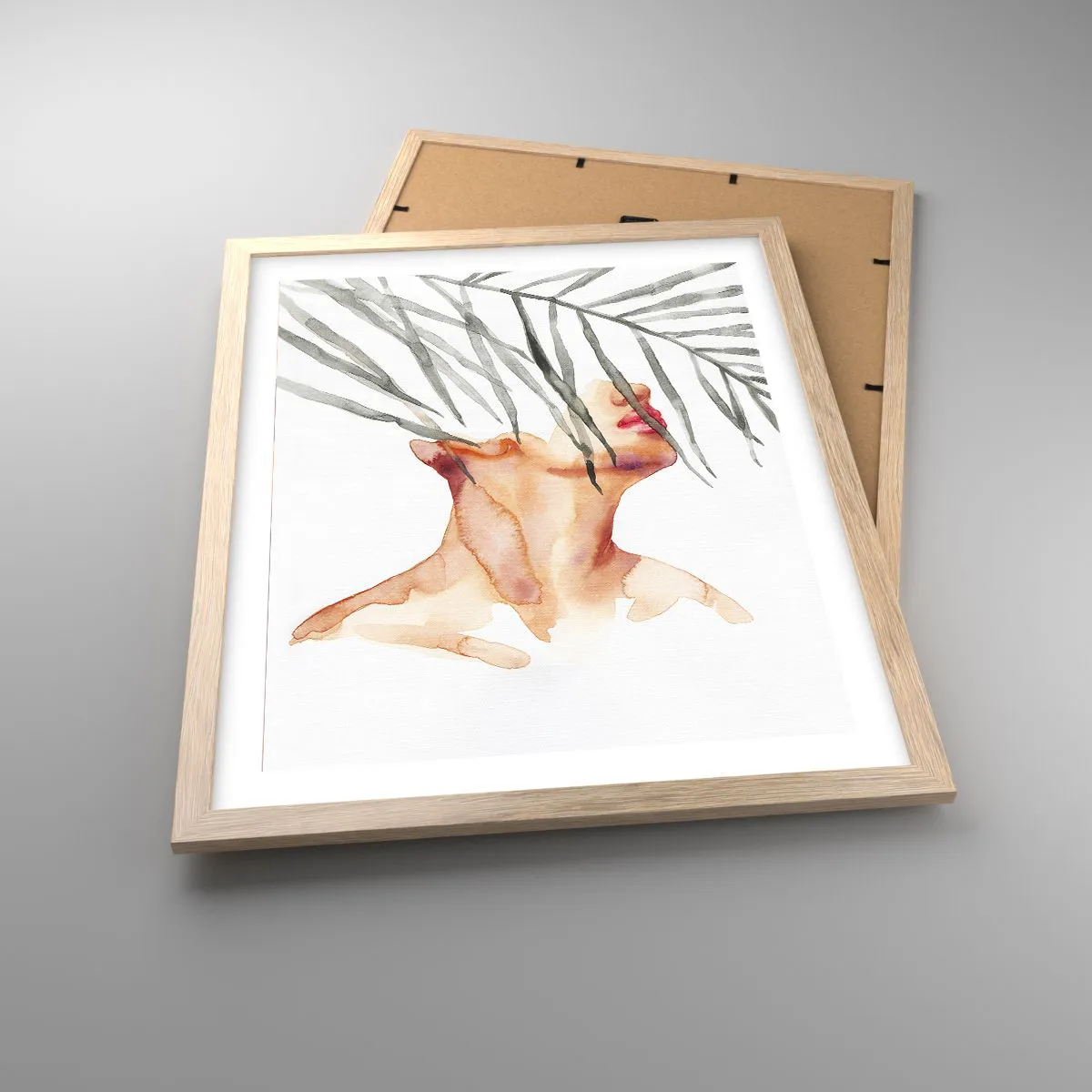 Plakat w ramie jasny dąb - Poczuć puls tropików - 40x50 cm