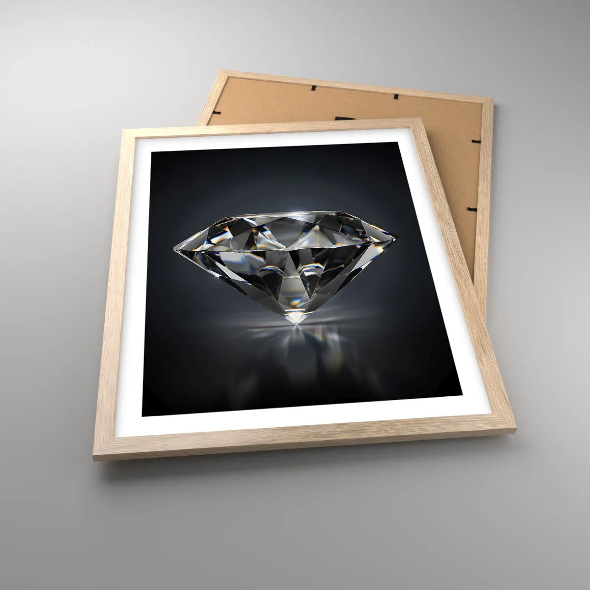 Plakát v rámu světlý dub - Best girls friend - 40x50 cm