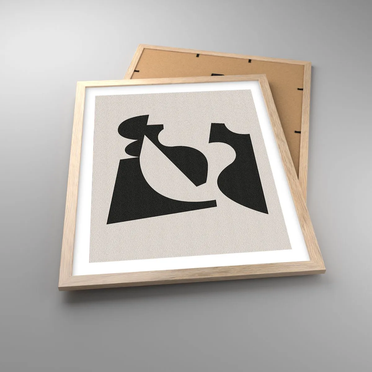 Affiche dans un chêne clair - Poster - À monter soi-même - 40x50 cm