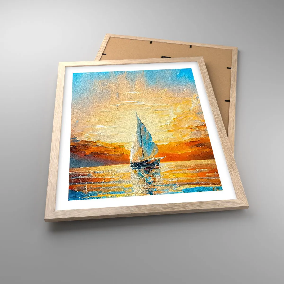 Affiche dans un chêne clair - Poster - Expédition en or - 40x50 cm