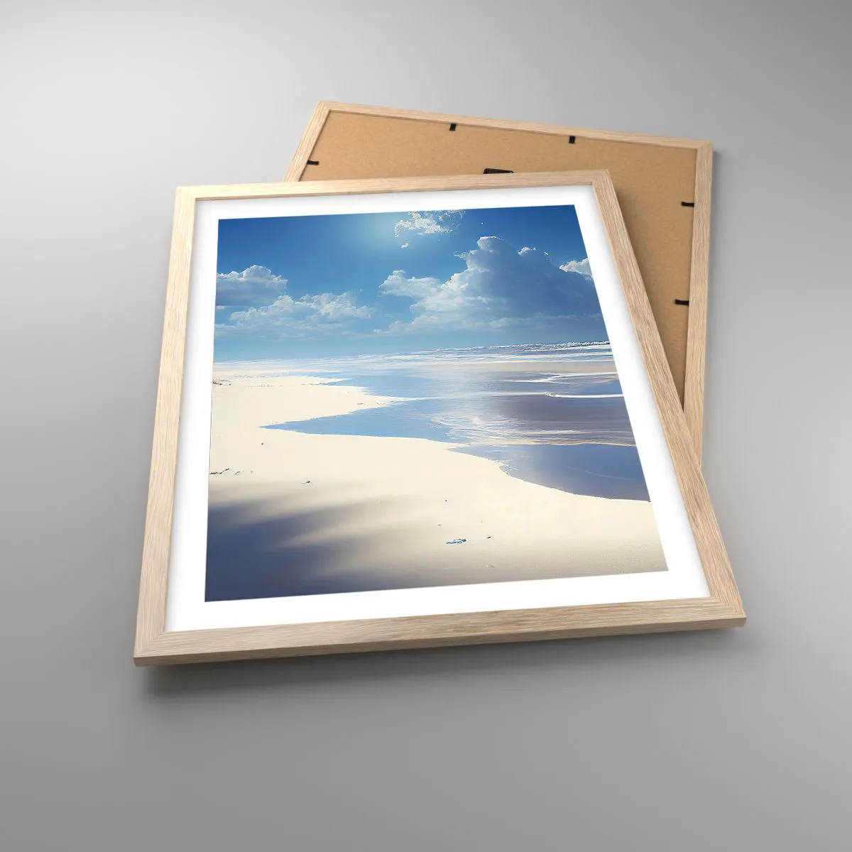 Plakat w ramie jasny dąb - Rajskie wakacje - 40x50 cm