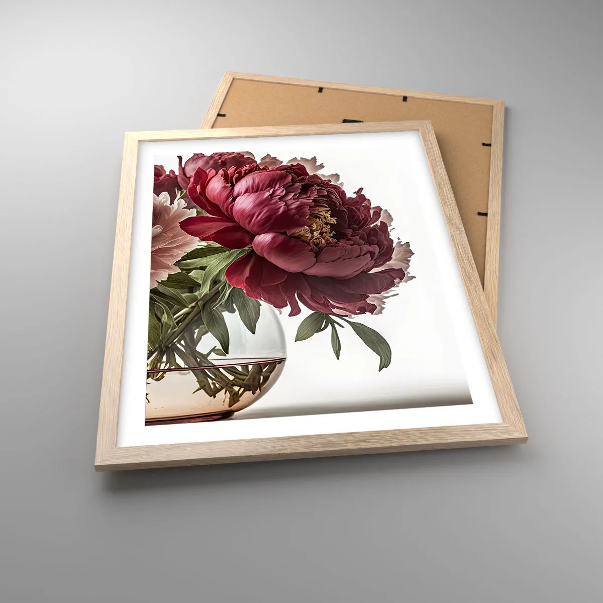 Póster en marco roble claro - En plena floración de la belleza - 40x50 cm