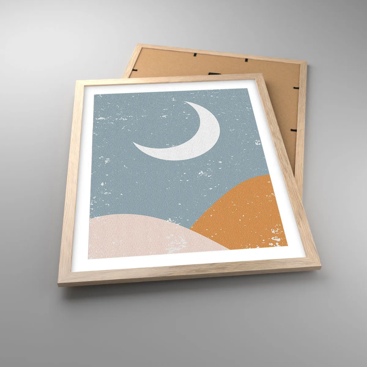 Affiche dans un chêne clair - Poster - Miracle de nombreuses nuits - 40x50 cm