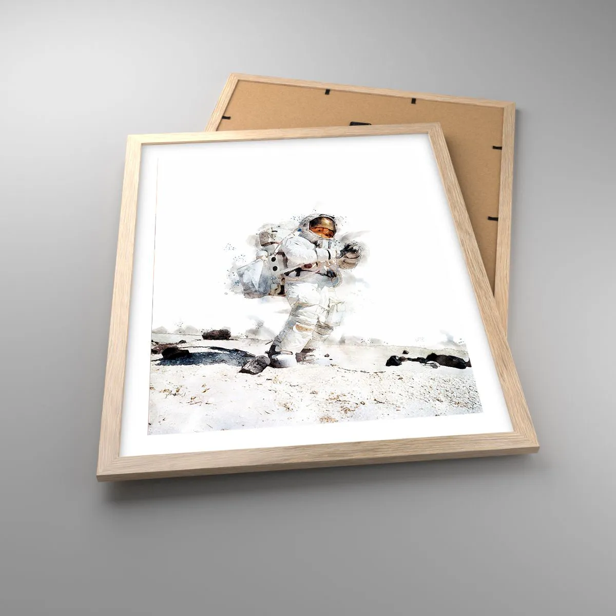 Poster in einem Rahmen aus heller Eiche - Bote der Erde - 40x50 cm