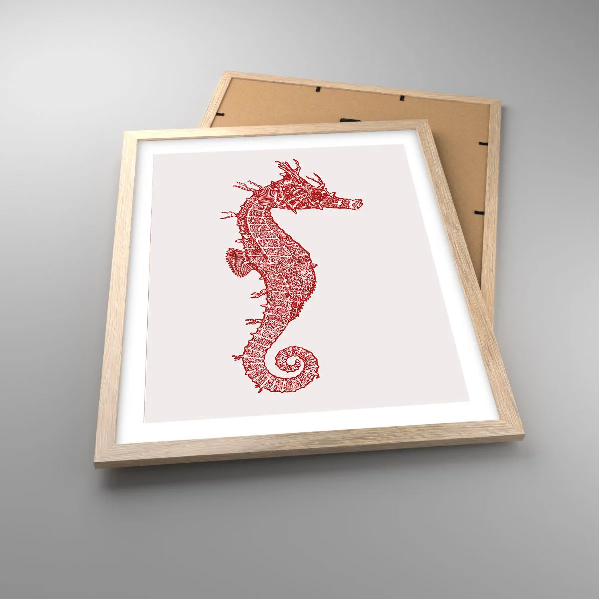 Poster în ramă de stejar deschis - Creatură complexă - 40x50 cm