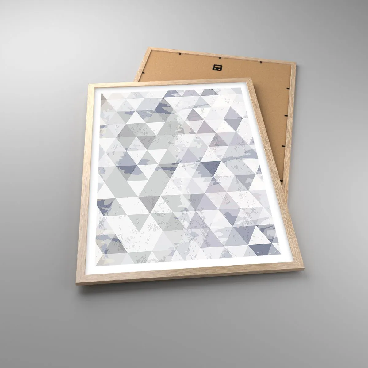 Poster in einem Rahmen aus heller Eiche - Im Rhythmus auf drei - 50x70 cm