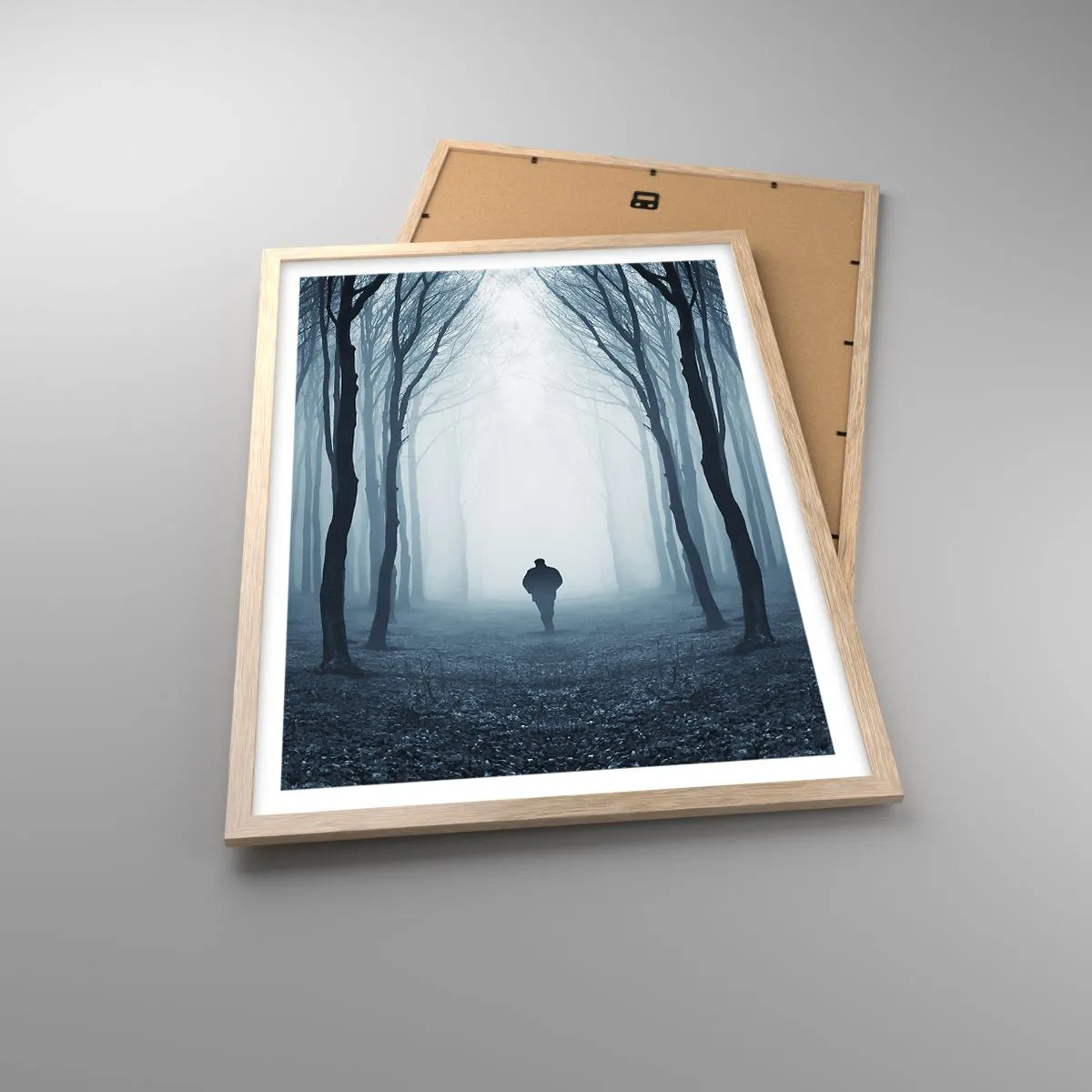 Affisch i ram av ljusek - Och allt är enkelt och klart - 50x70 cm