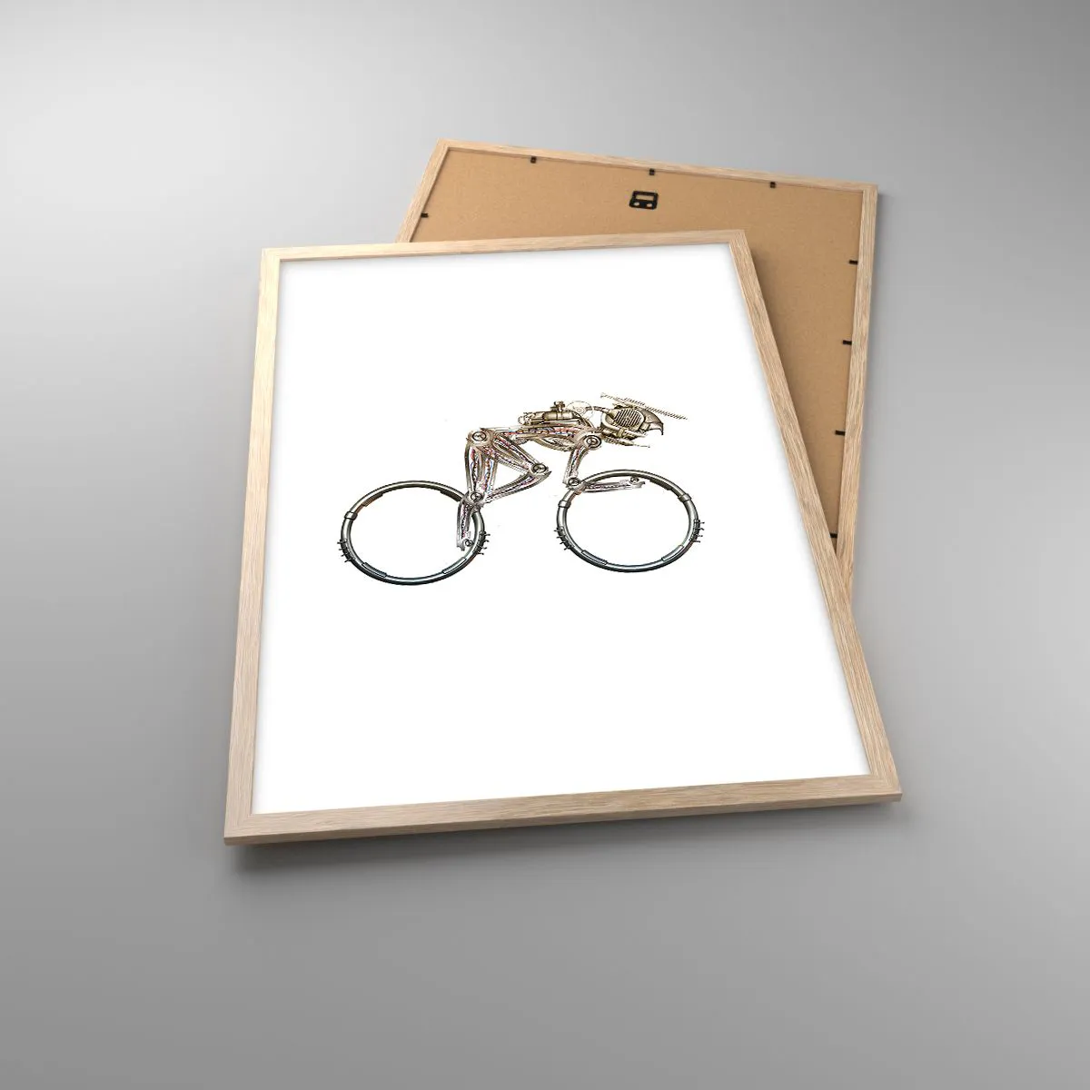 Affiche dans un chêne clair - Poster - Machine exceptionnelle - 50x70 cm