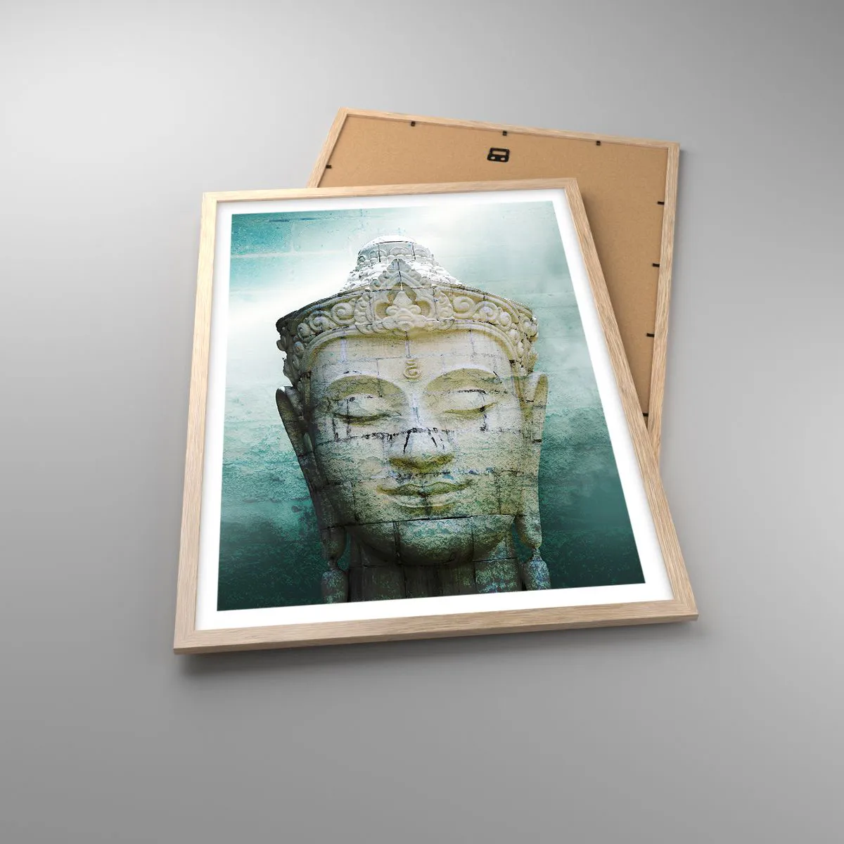 Poszter világos tölgy keretben - A fény kérése - 50x70 cm