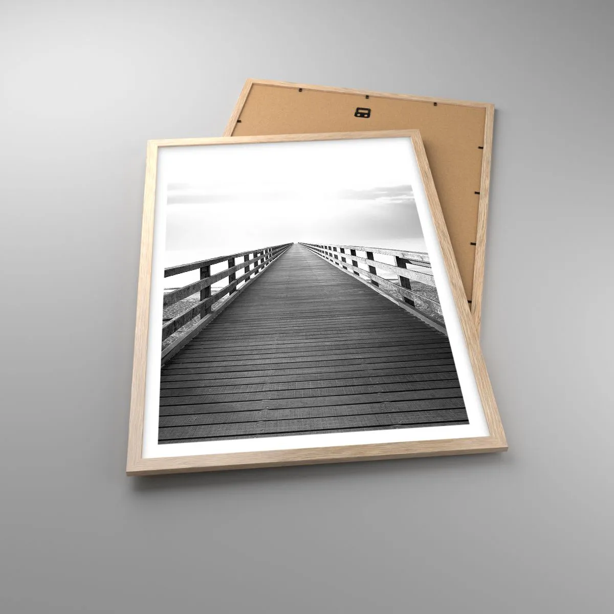 Poszter világos tölgy keretben - A messzeségbe... - 50x70 cm