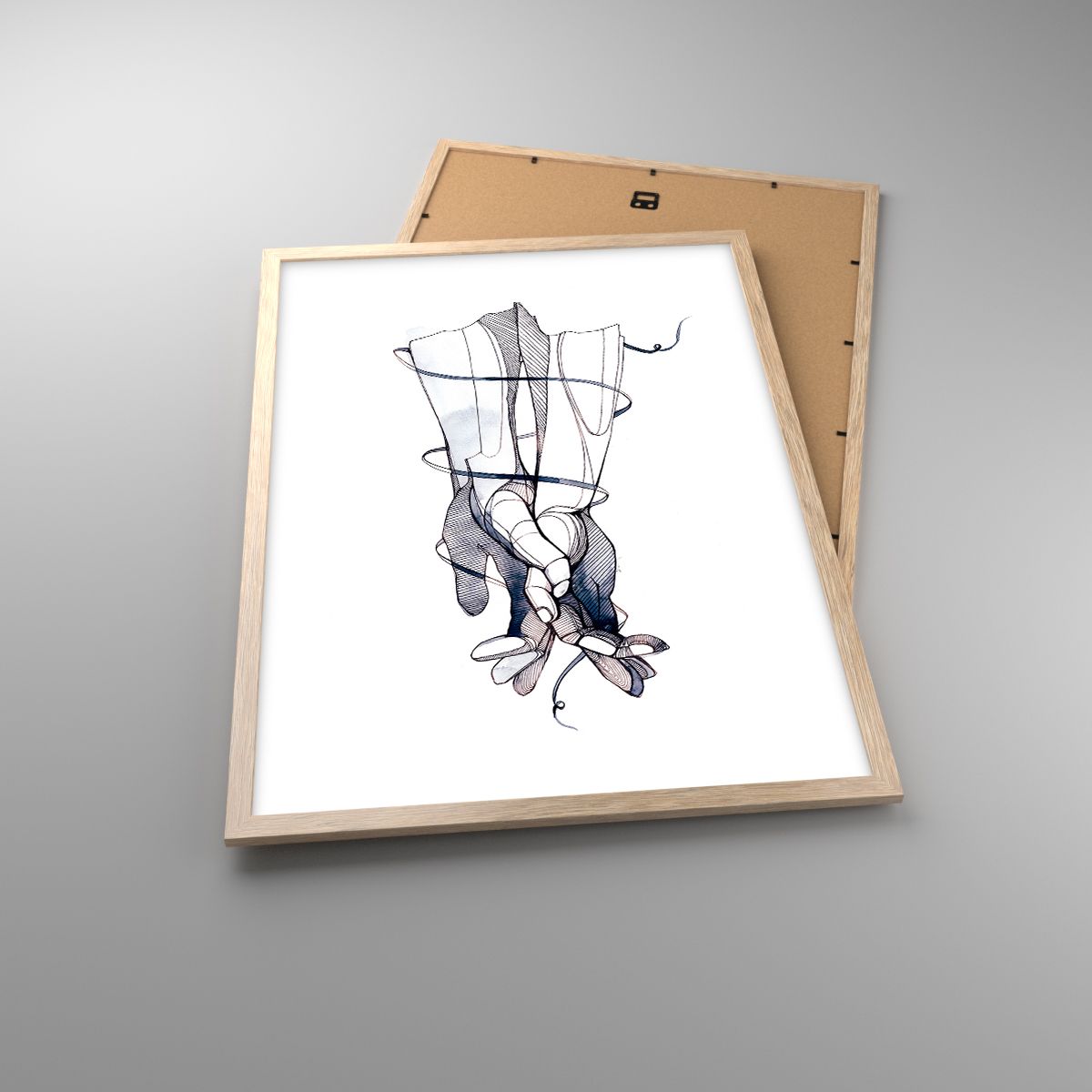 Plakaty Abstrakcja, Plakaty Dłonie, Plakaty Grafika, Plakaty Ręka, Plakaty Lineart