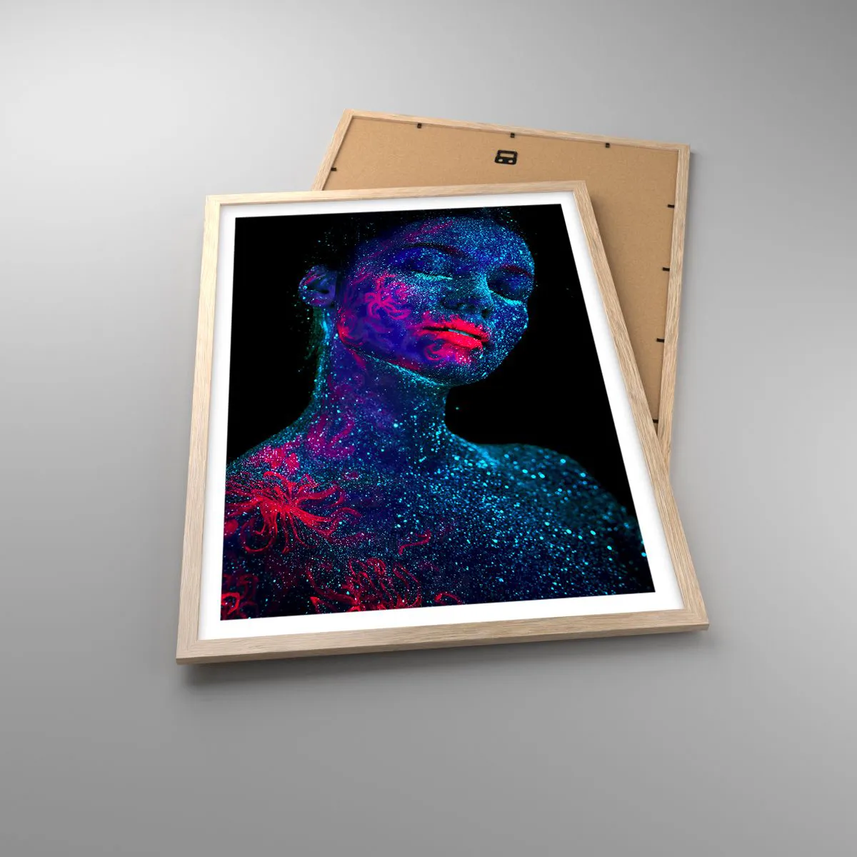 Pôster com moldura de carvalho claro - Na poeira estelar - 50x70 cm