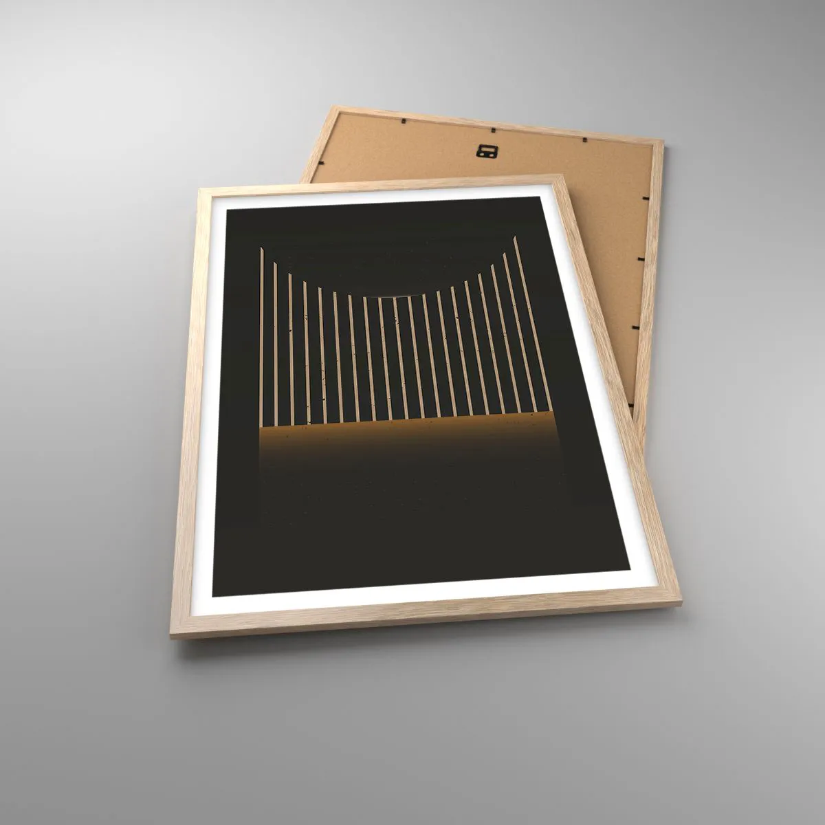 Affisch i ram av ljusek - Utforska mörkret - 50x70 cm