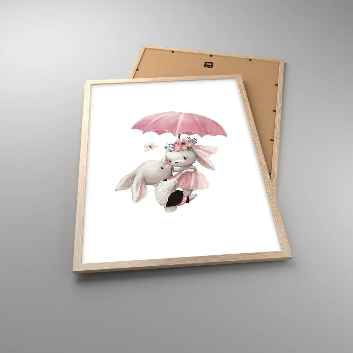 Affisch i ram av ljusek - Det är just kärlek - 50x70 cm