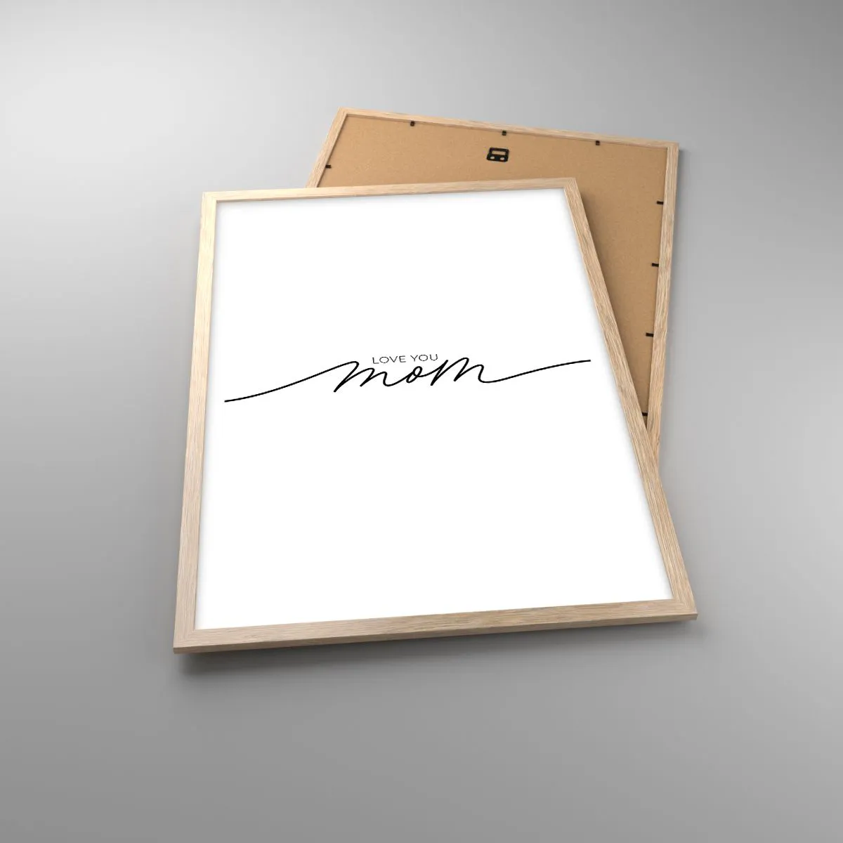 Plagát v ráme zo svetlého duba - Veľké dojatie - 50x70 cm
