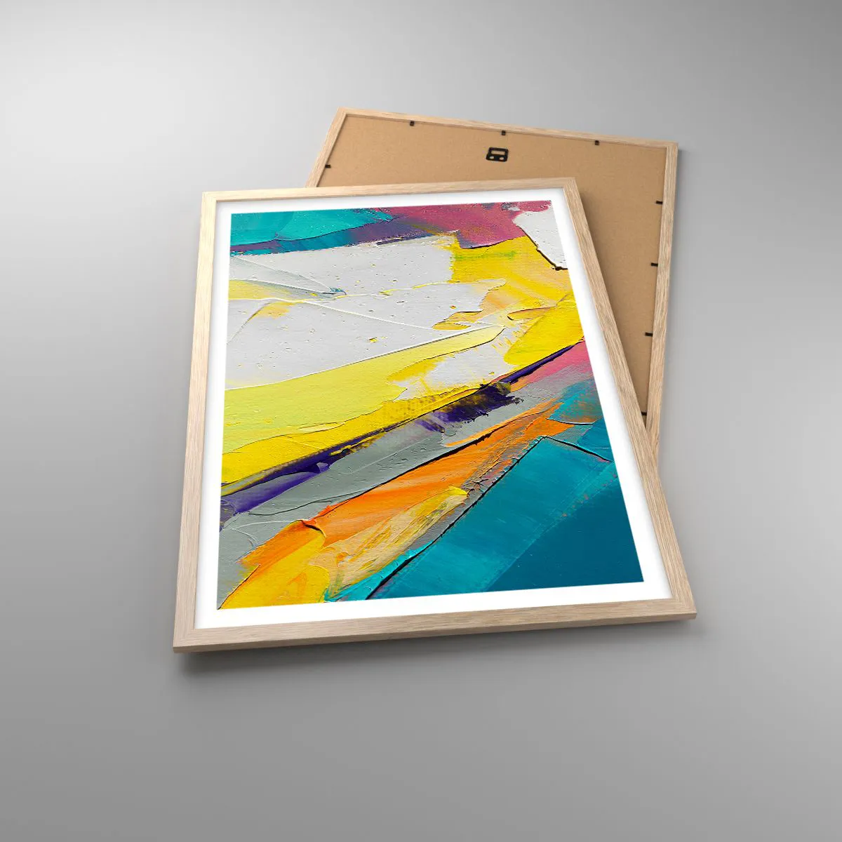 Poszter világos tölgy keretben - A fény anatómiája - 50x70 cm