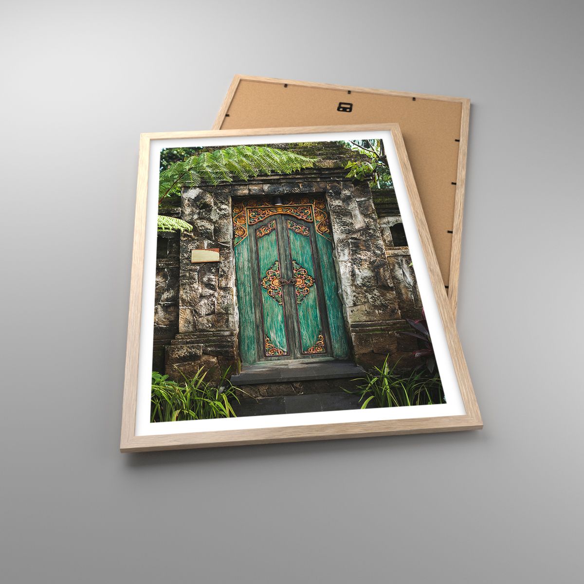 Plagát Dvere S Ornamentom, Plagát Architektúra, Plagát Tajomstvo, Plagát Ostrov Bali, Plagát Indonézia