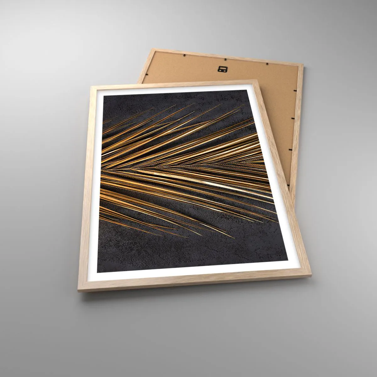 Poster in light oak frame - Gold of the Tropics - 50x70 cm