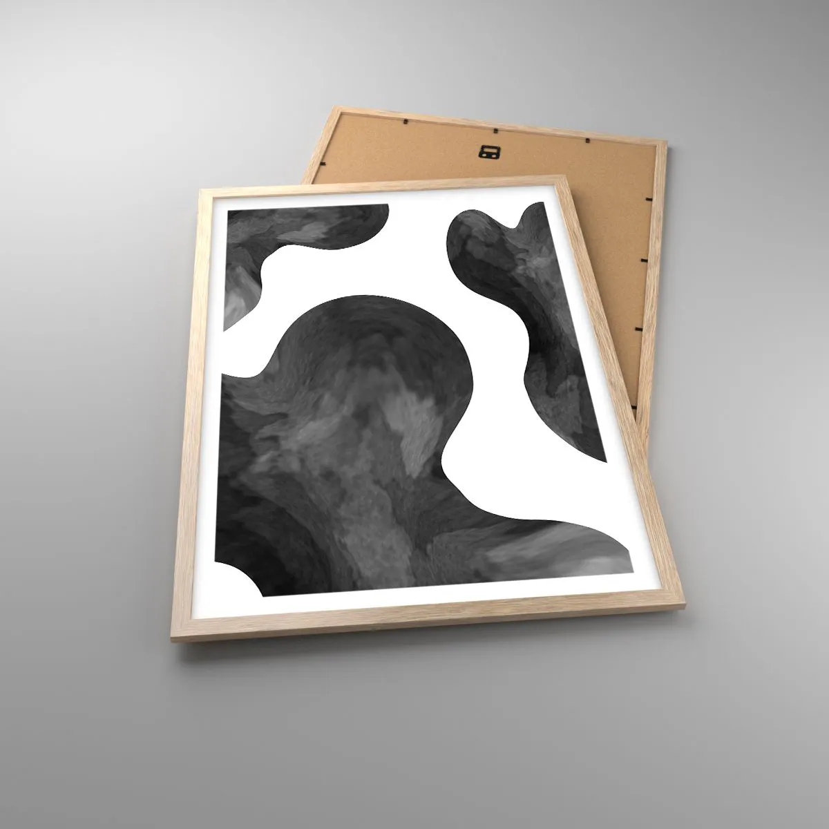 Poster în ramă de stejar deschis - Calea Lactee - 50x70 cm