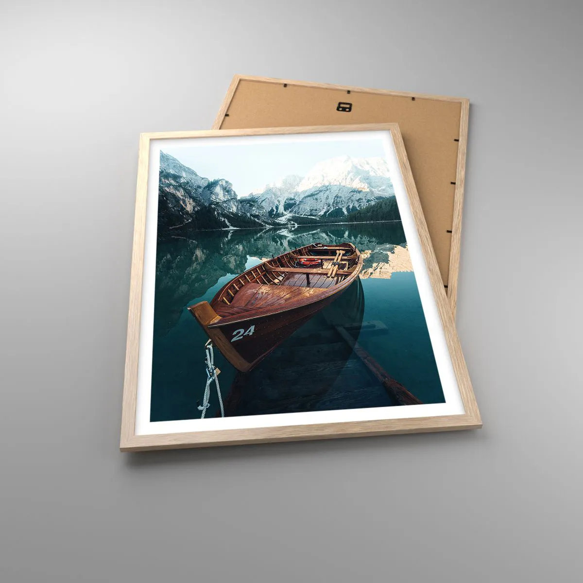 Plakat w ramie jasny dąb - Jak na szkle malowane - 50x70 cm