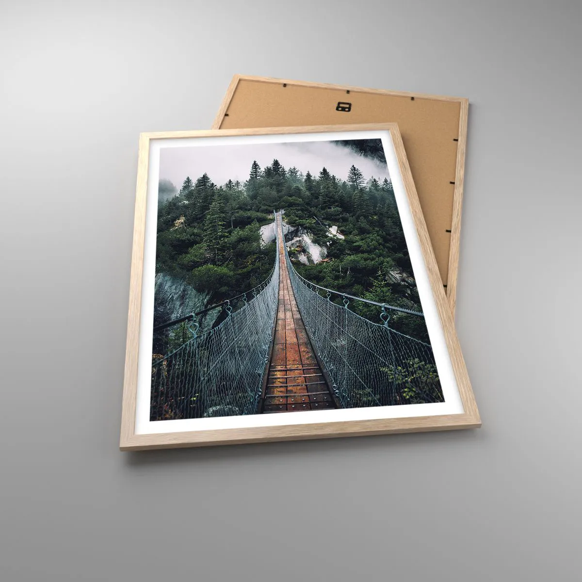 Affiche dans un chêne clair - Poster - Uniquement pour les aigles - 50x70 cm