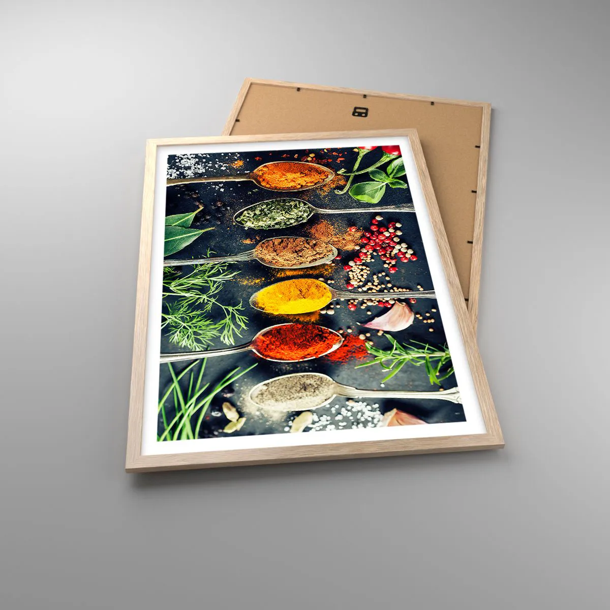 Een poster in een licht eiken lijst - Culinaire magie - 50x70 cm