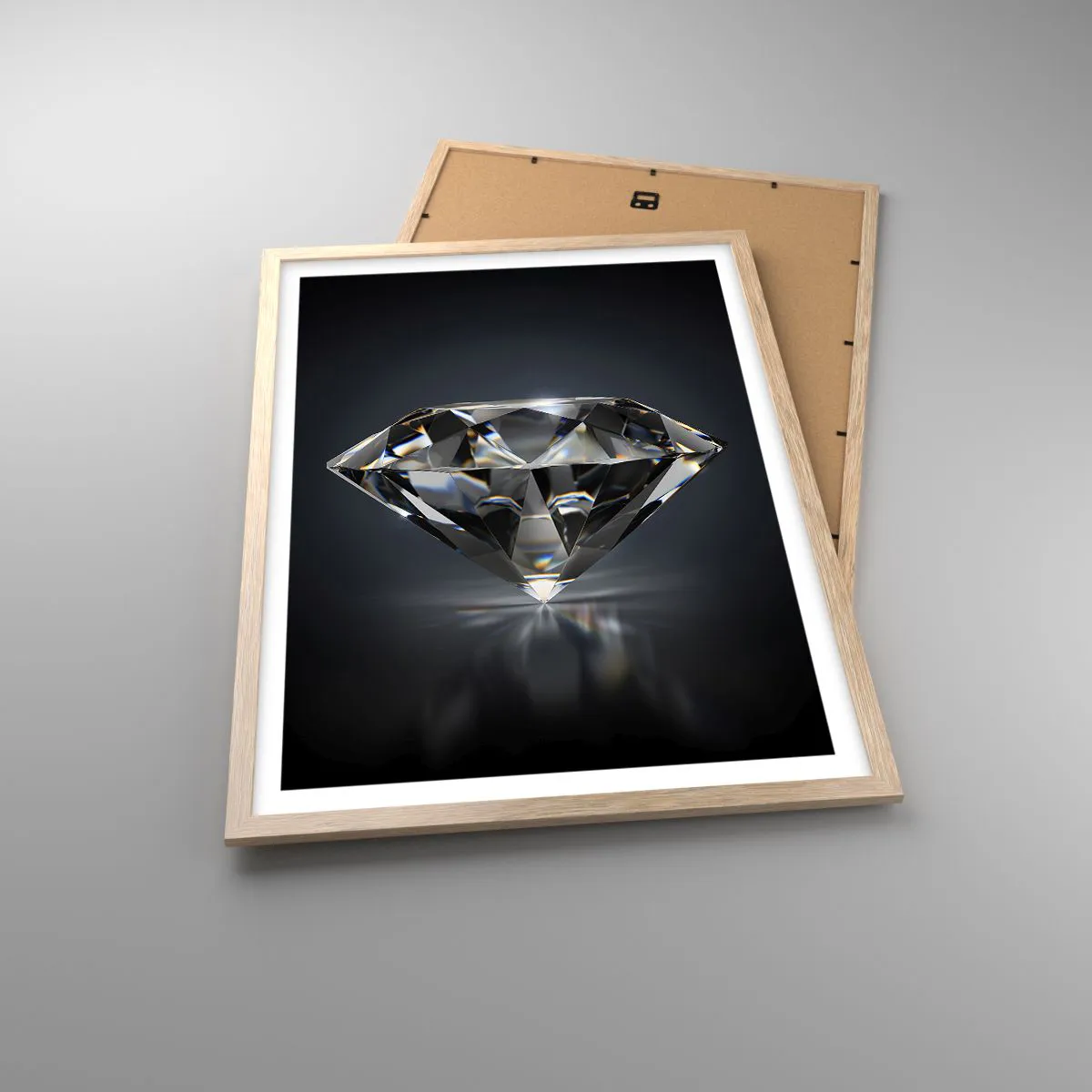 Plakát v rámu světlý dub - Best girls friend - 50x70 cm