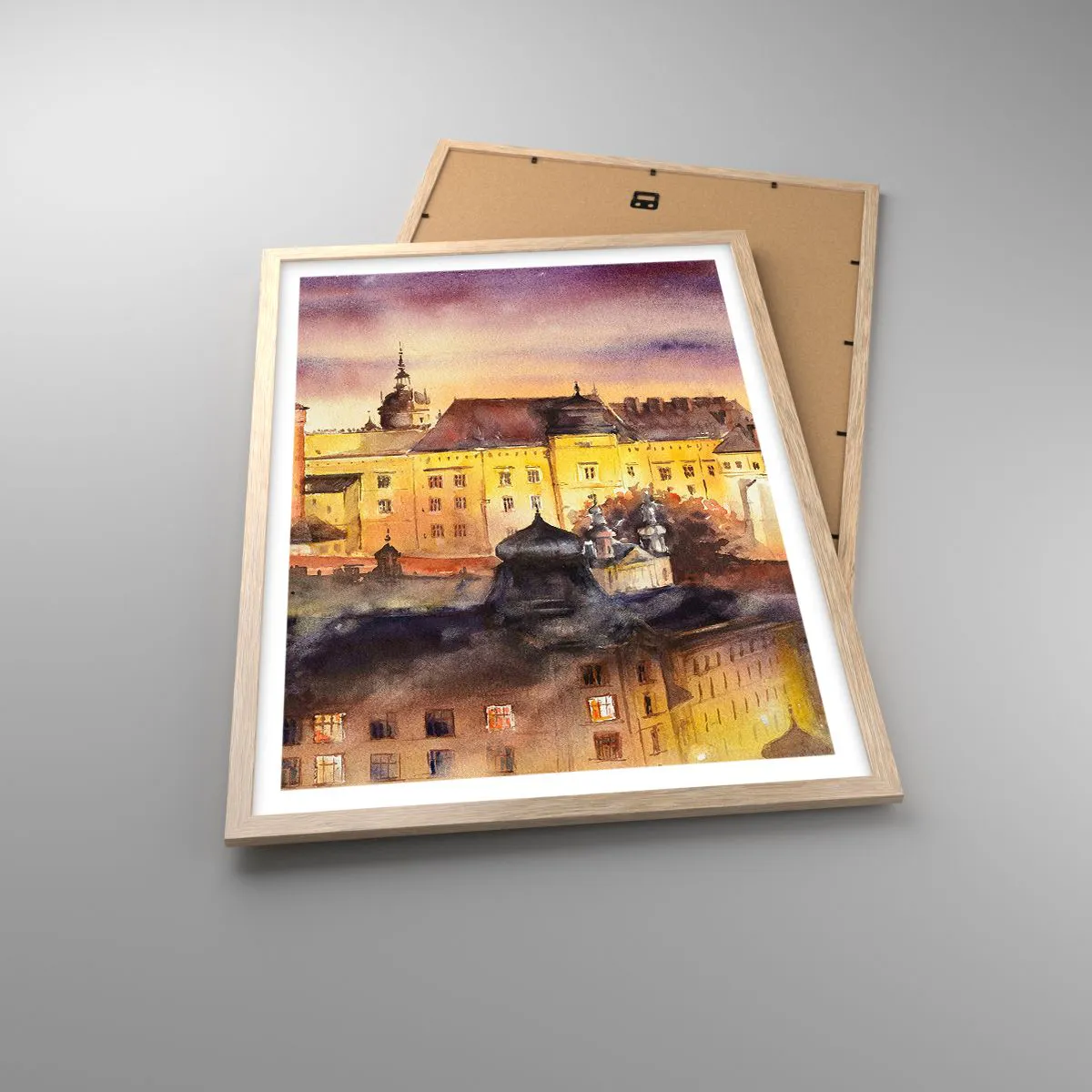 Een poster in een licht eiken lijst - Geschiedenis en sprookje - 50x70 cm