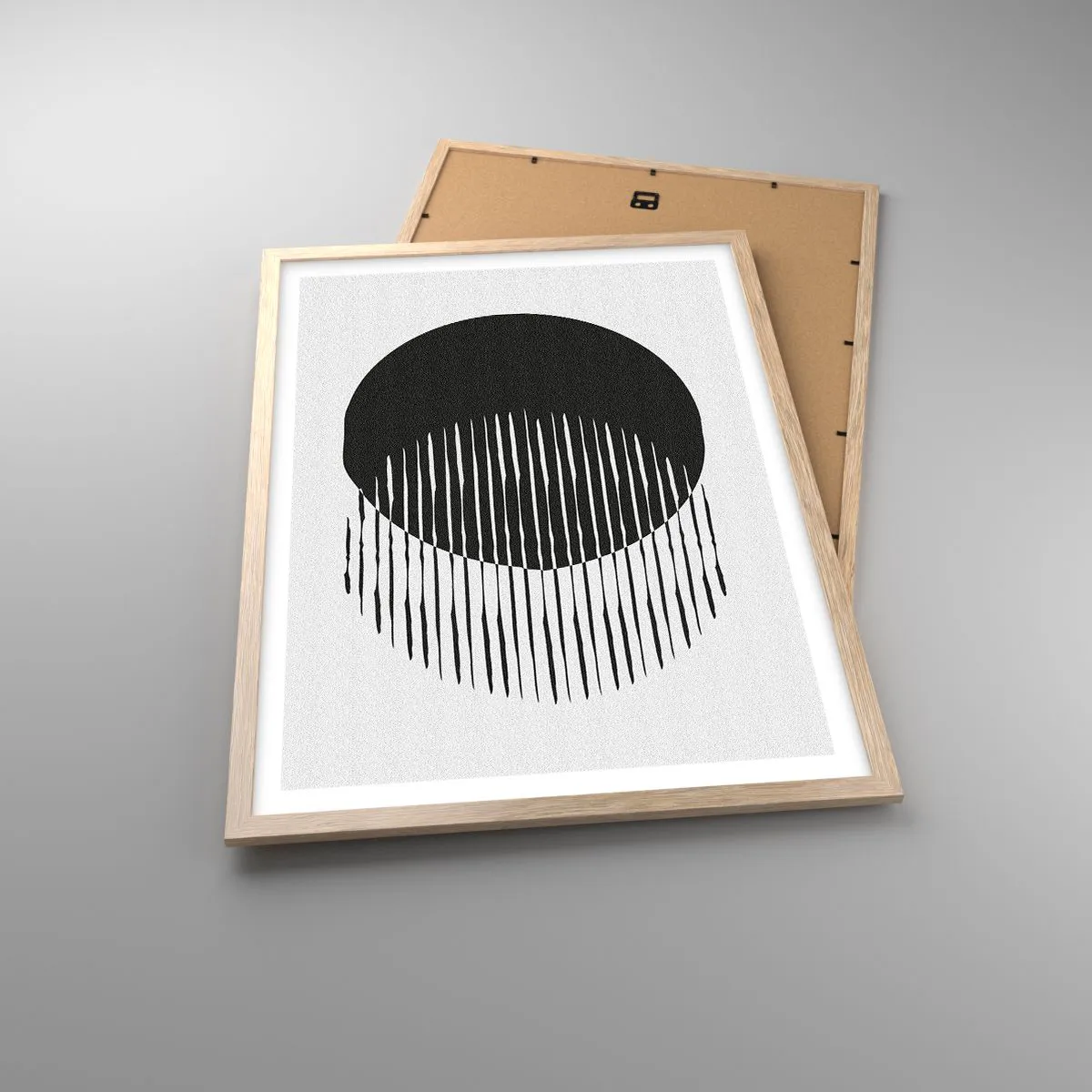 Poster in cornice rovere chiaro - Il suo alter ego - 50x70 cm