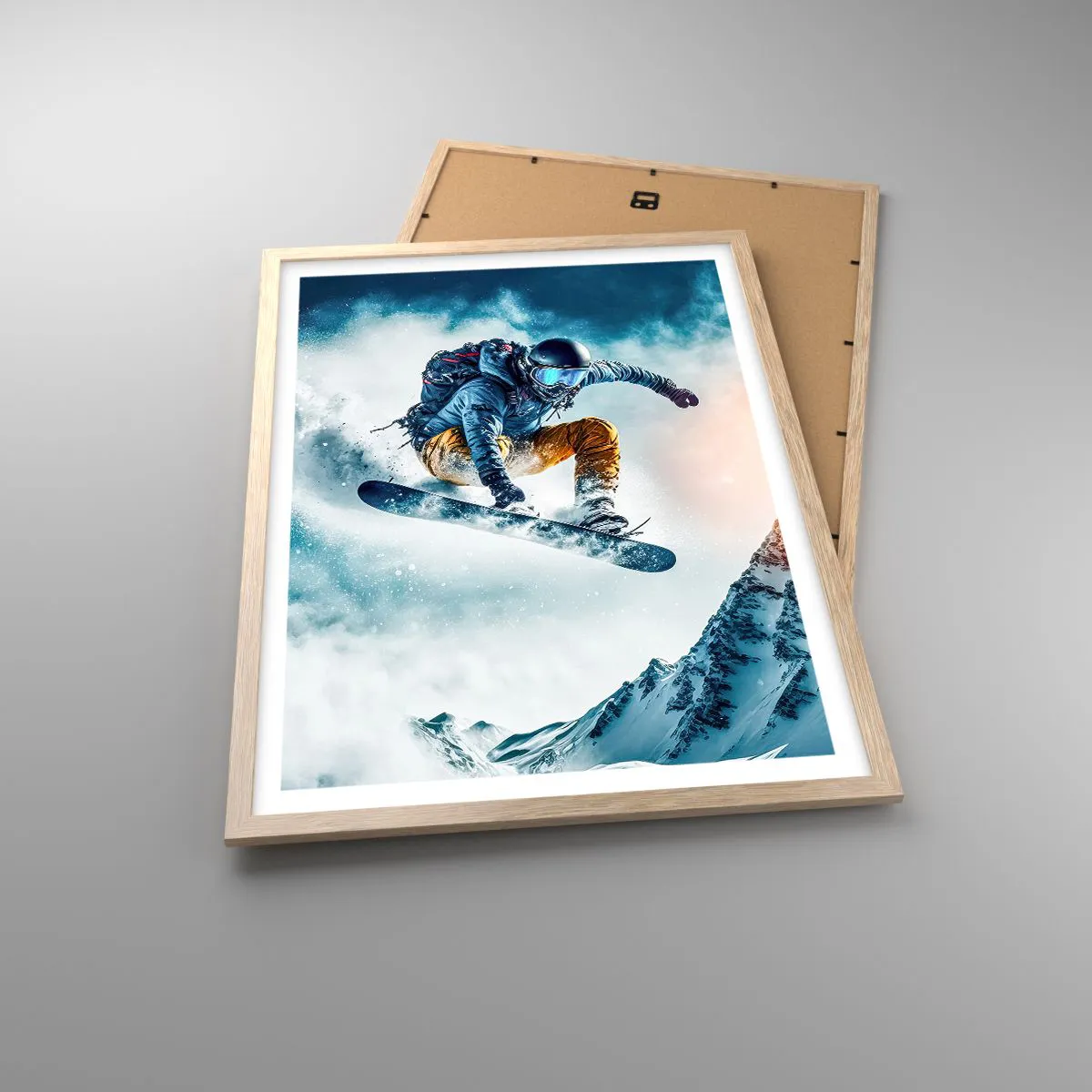 Poster in light oak frame - Extreme Emotions - 50x70 cm