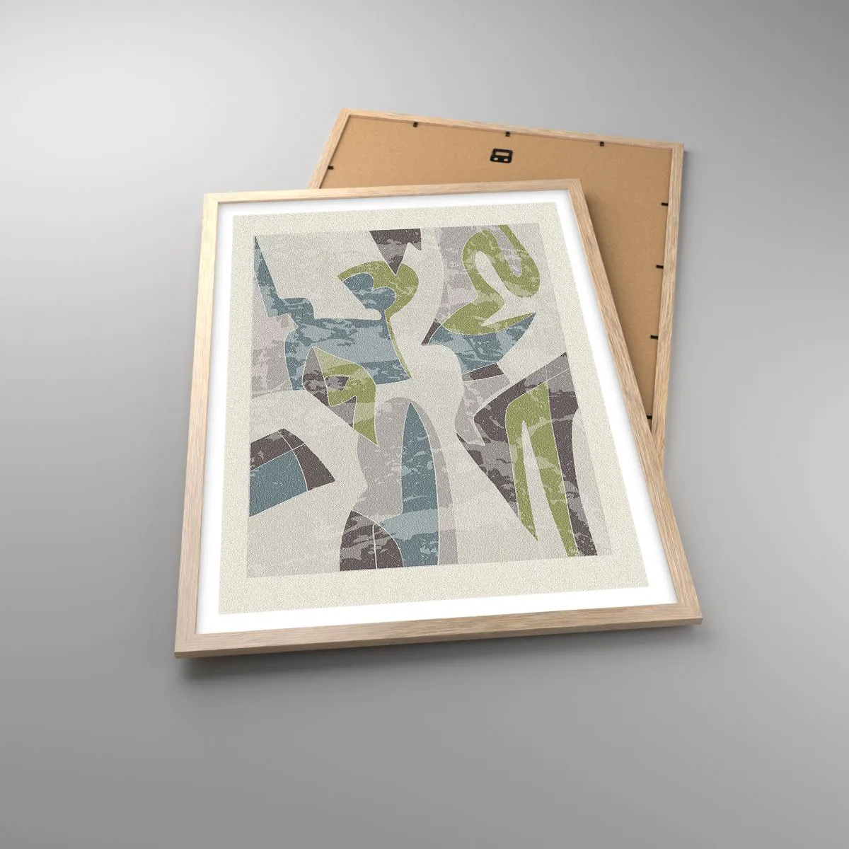 Poster in einem Rahmen aus heller Eiche - Komposition hinter dem Glas - 50x70 cm