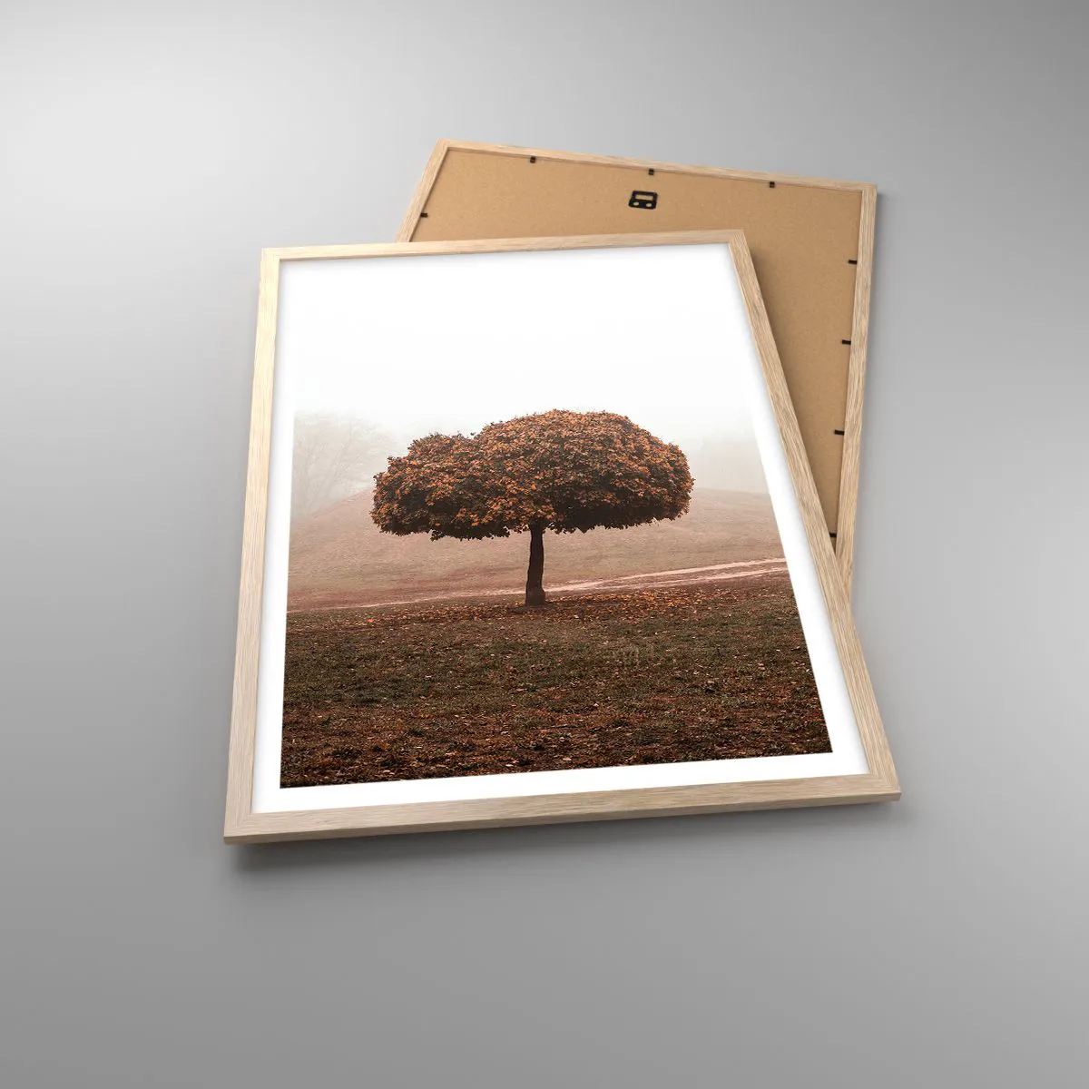 Póster en marco roble claro - Después de un verano ajetreado - 50x70 cm