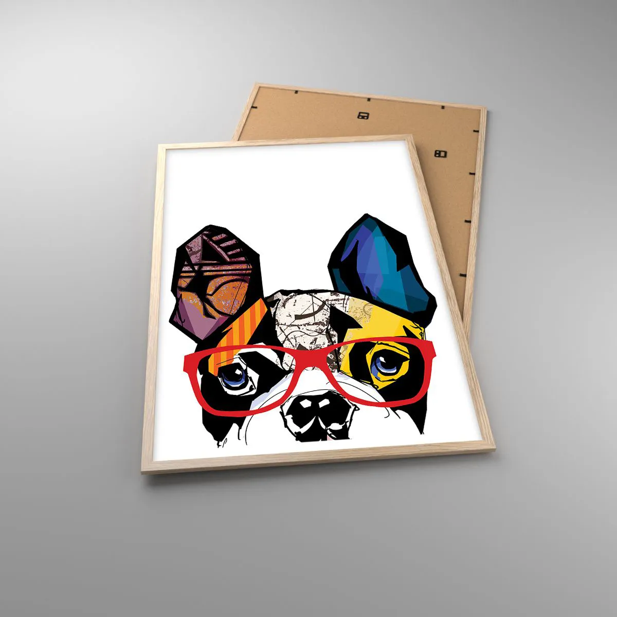 Póster en marco roble claro - El intelectual - 61x91 cm