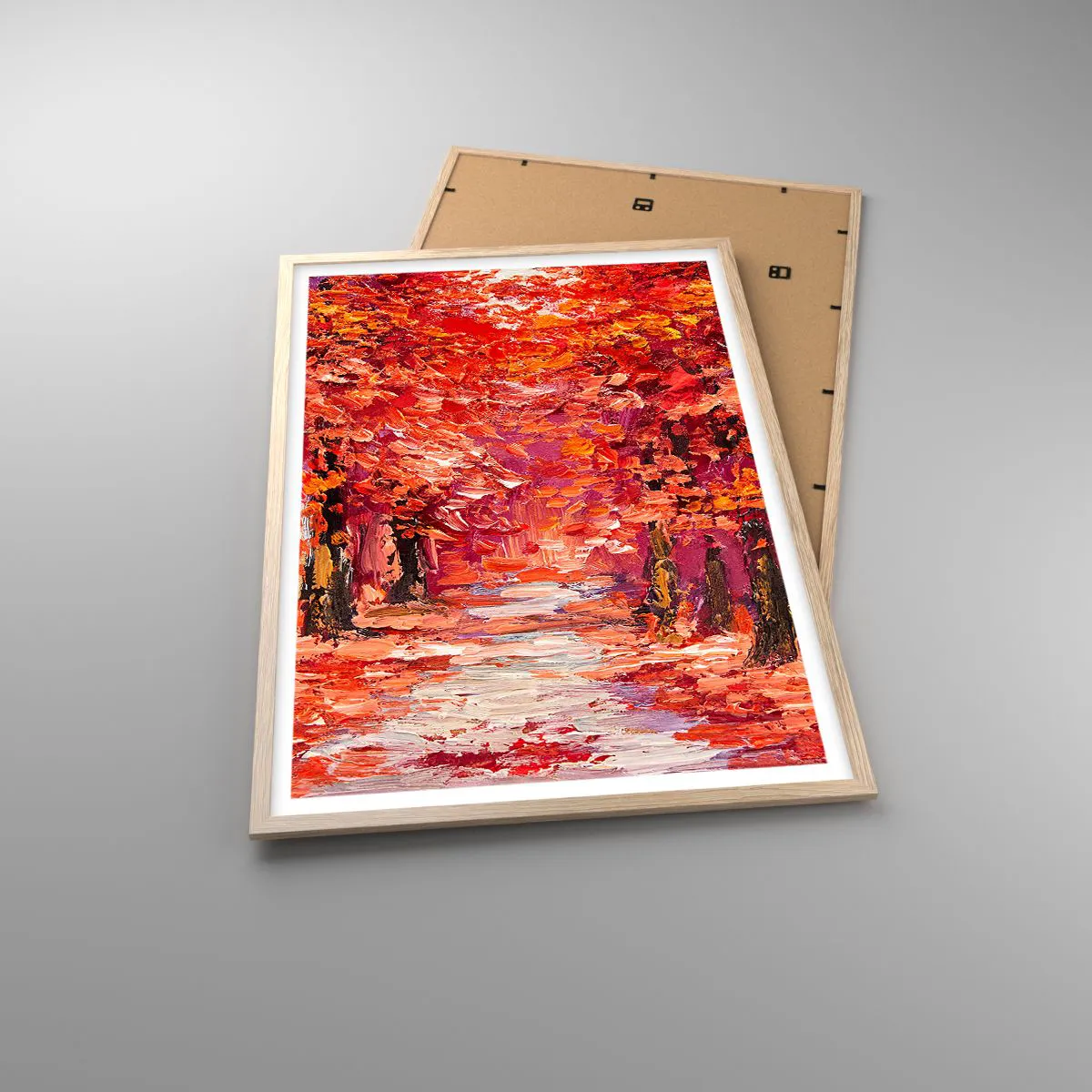 Affiche dans un chêne clair - Poster - Impression d'automne - 61x91 cm