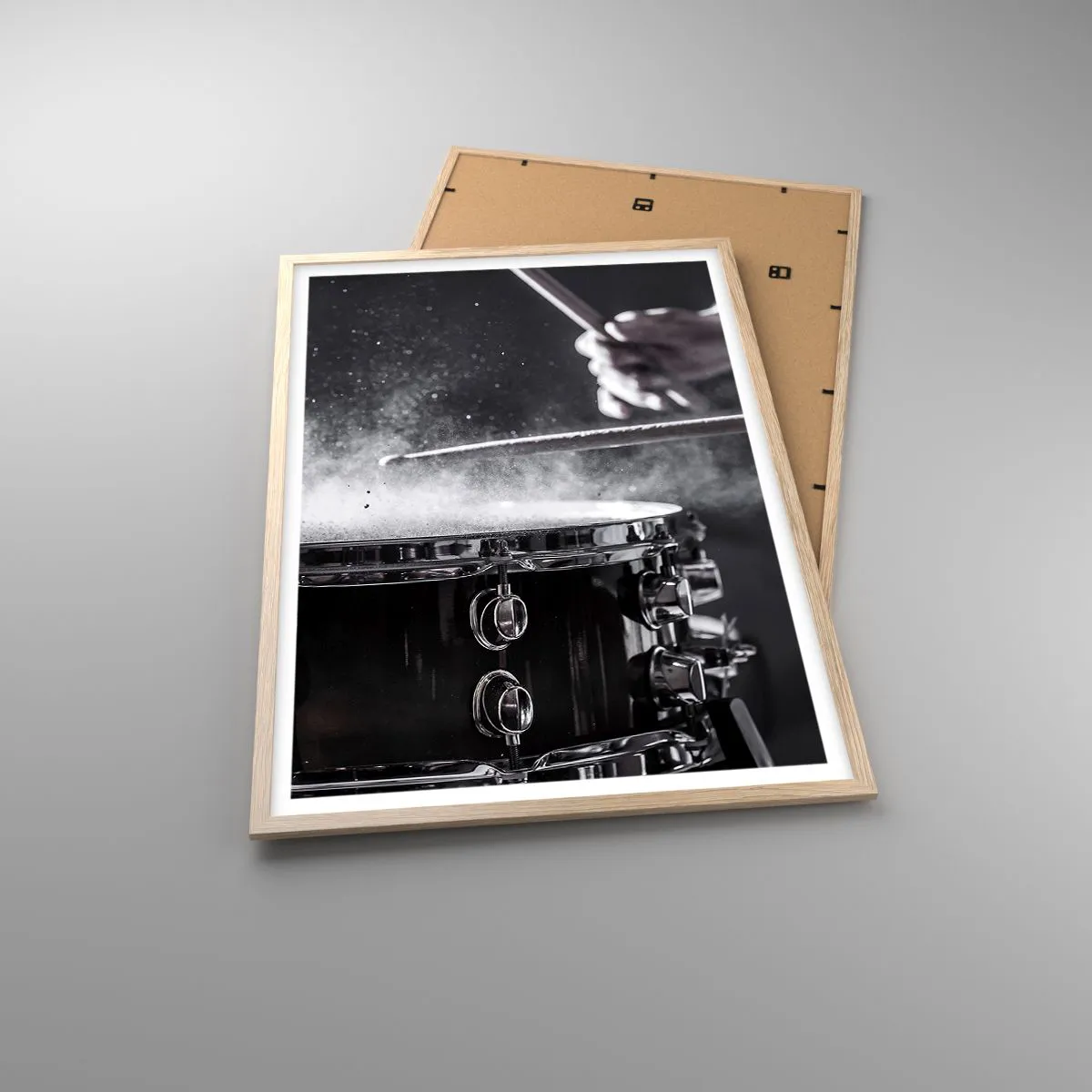 Poster in einem Rahmen aus heller Eiche - Der Puls der Musik - 61x91 cm