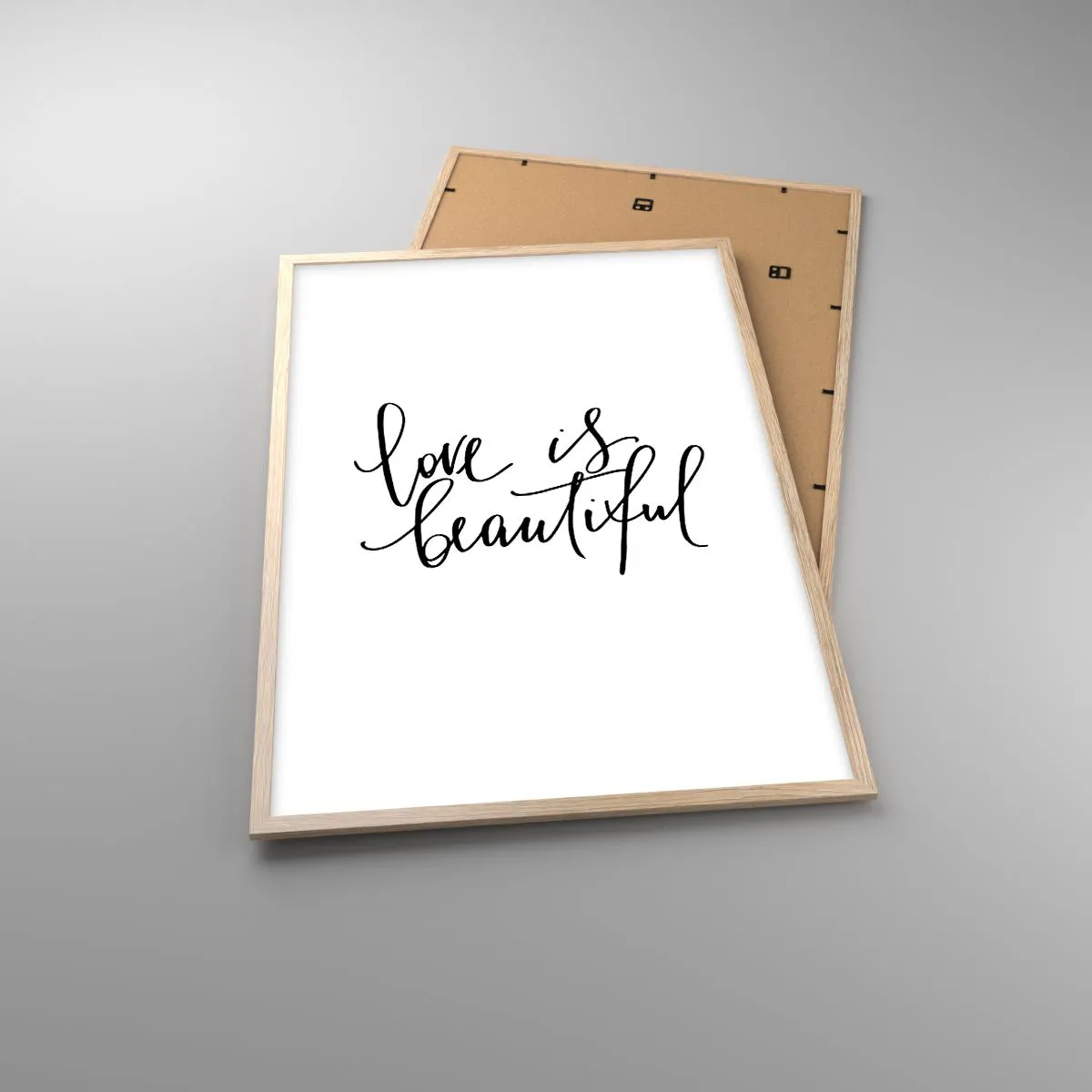 Een poster in een licht eiken lijst - Lees en herhaal - 61x91 cm