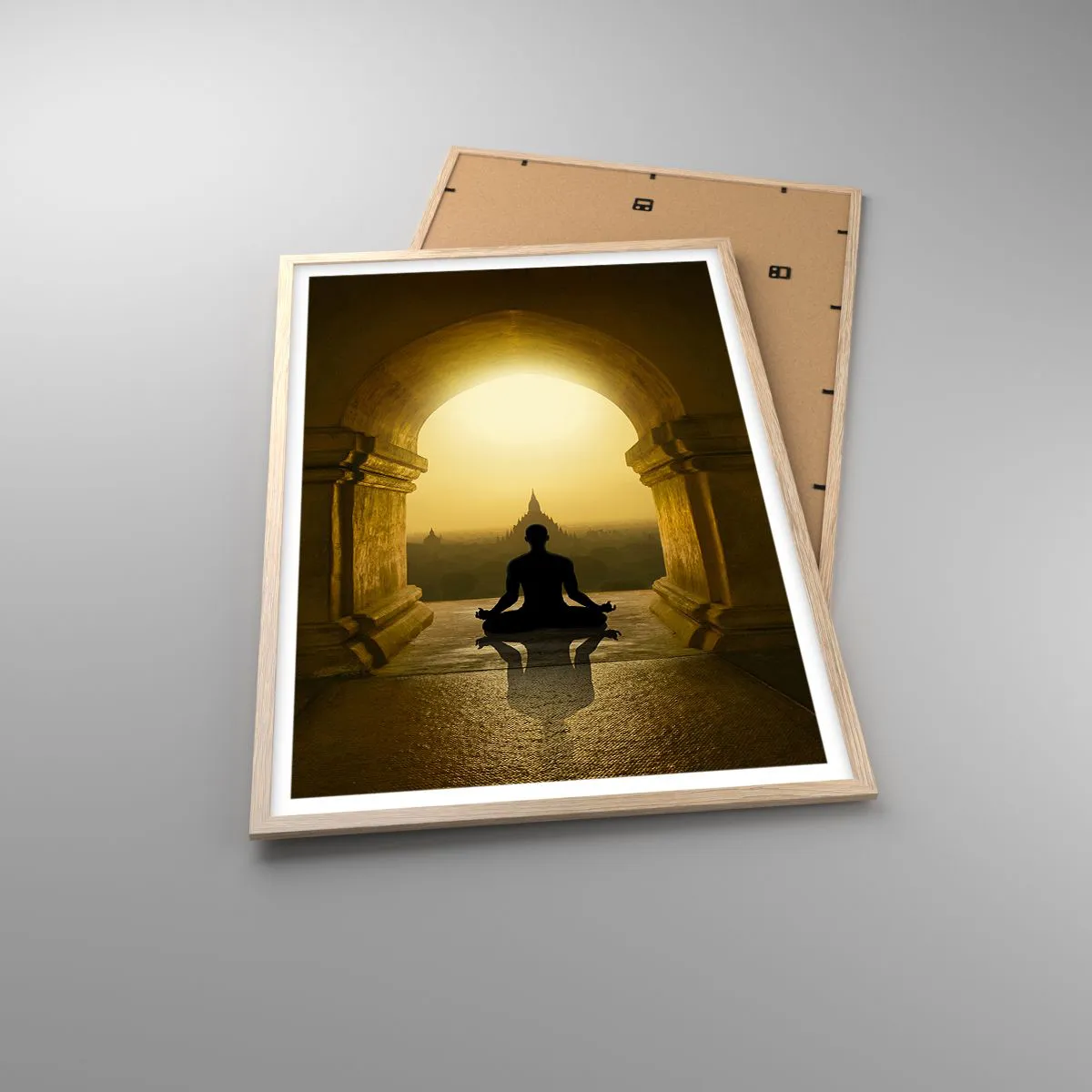 Poster în ramă de stejar deschis - Armonie completă - 61x91 cm