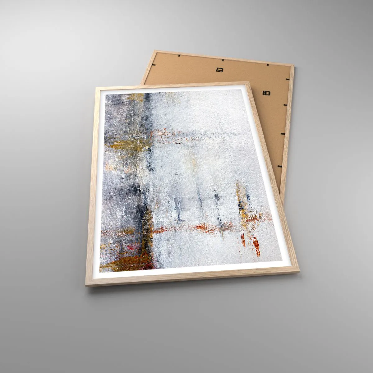 Plagát v ráme zo svetlého duba - Za závojom vzduchu - 61x91 cm