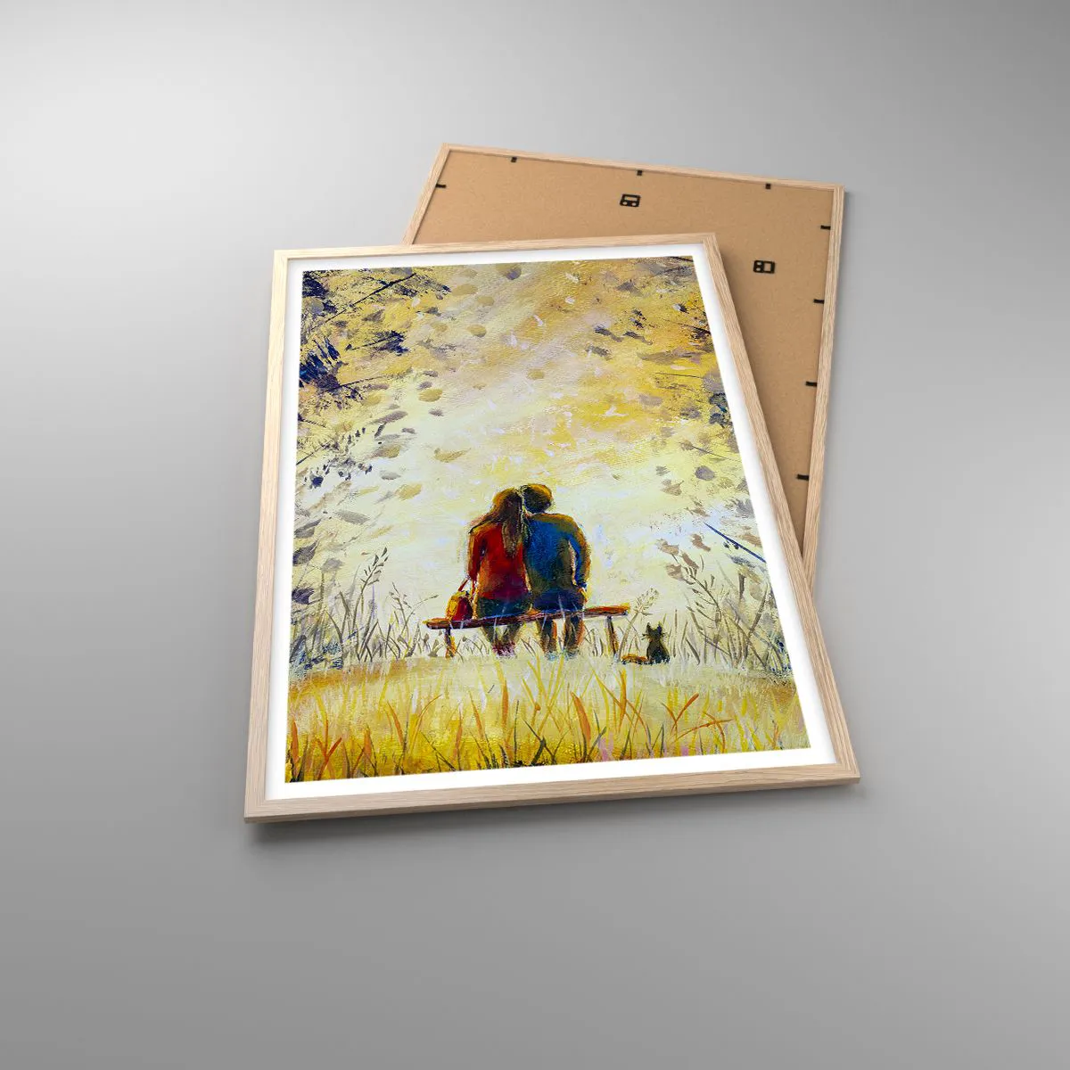 Poszter világos tölgy keretben - Varázslatos pillanat - 61x91 cm