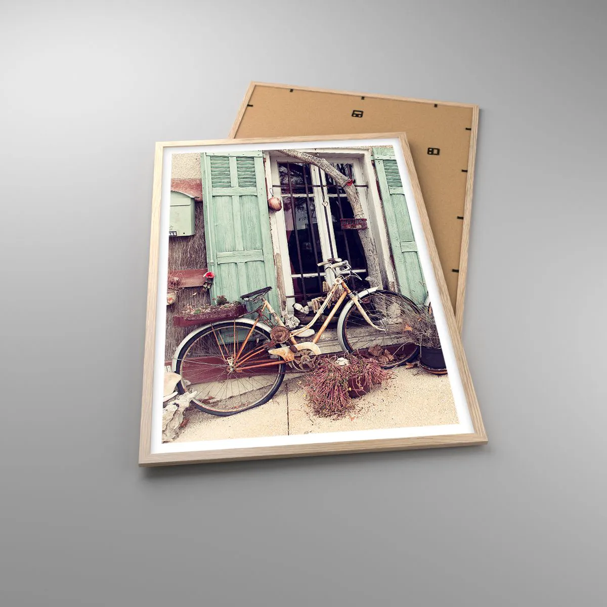 Poster in einem Rahmen aus heller Eiche - Es lebe die Provinz - 61x91 cm