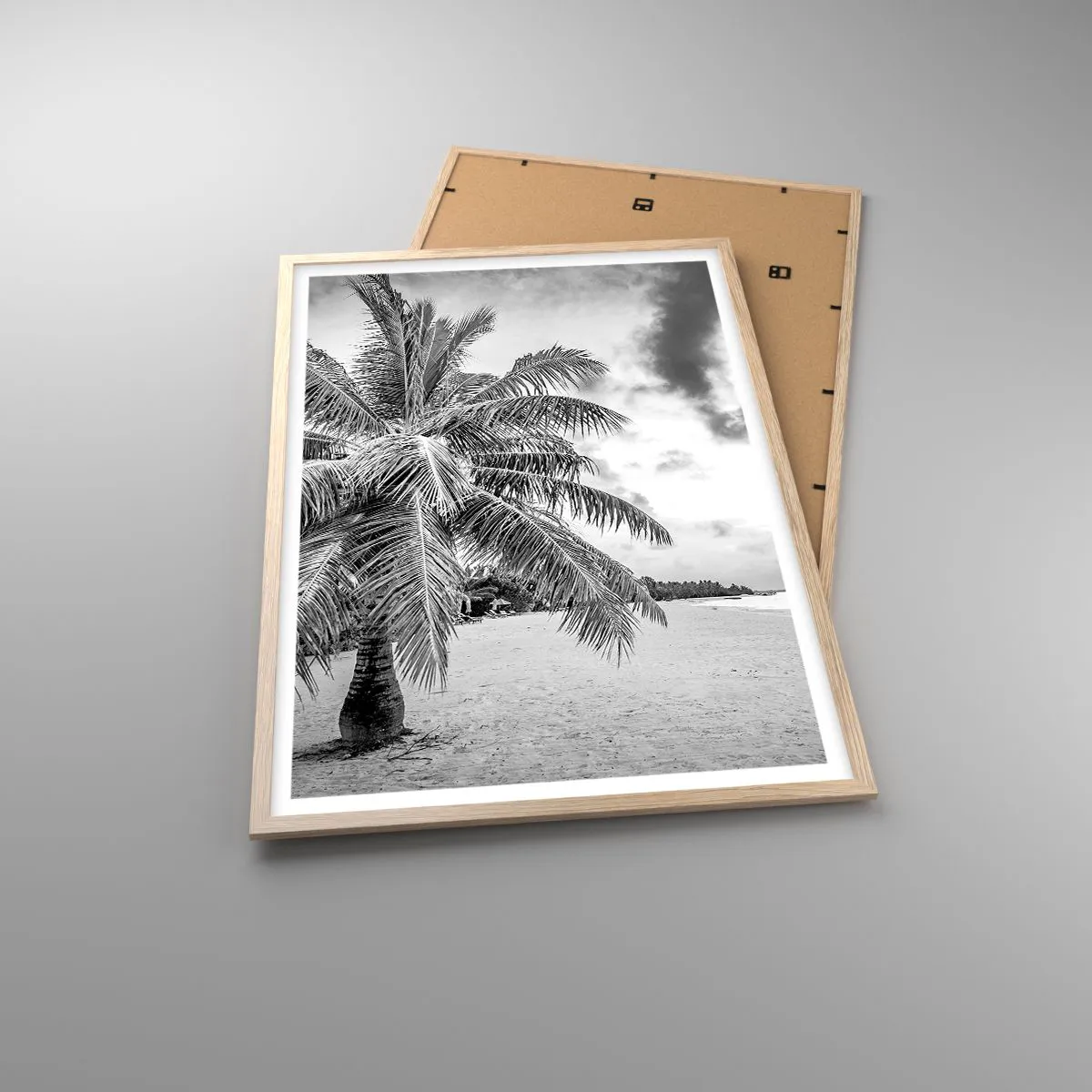 Affiche dans un chêne clair - Poster - Quand tu aspires à la solitude - 61x91 cm