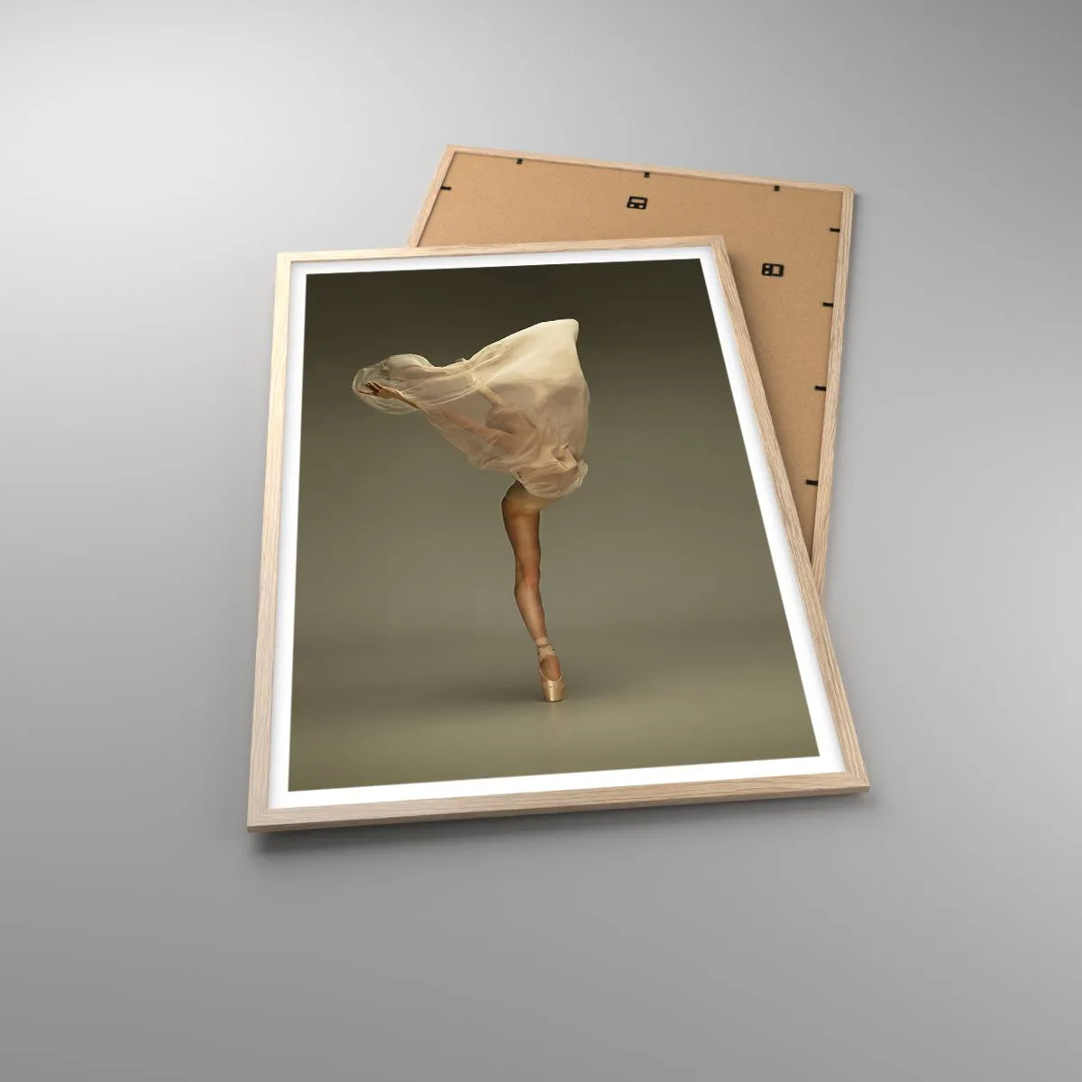 Affiche dans un chêne clair - Poster - Il va bientôt s'envoler - 61x91 cm