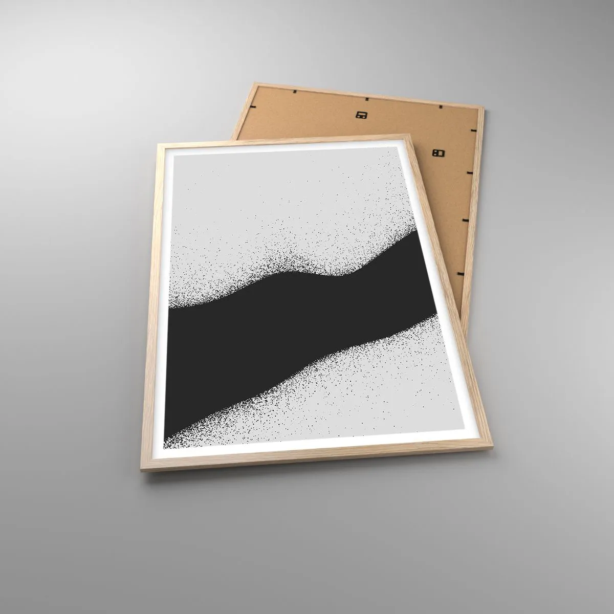 Poster în ramă de stejar deschis - Echilibru lichid - 61x91 cm