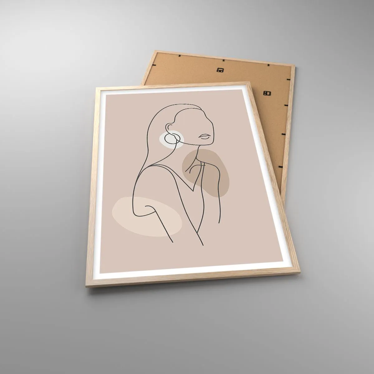 Pôster com moldura de carvalho claro - Um ícone da feminilidade - 61x91 cm